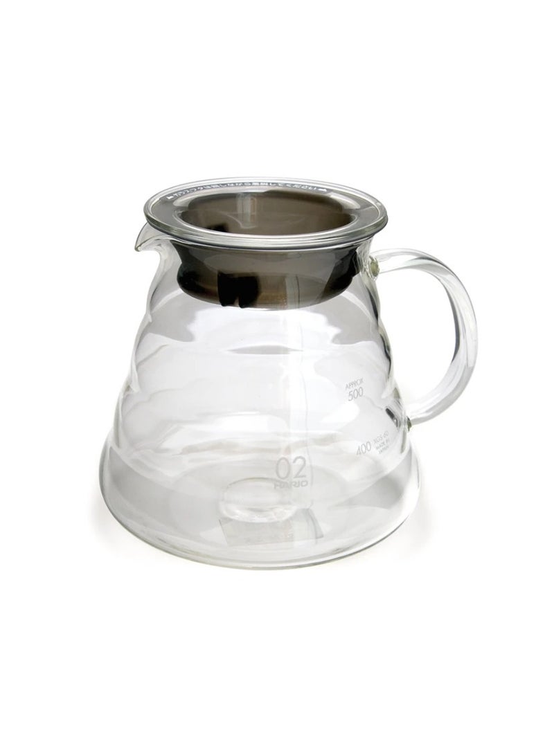 V60 Glass Range Coffee Server 02, 600 ml, Clear