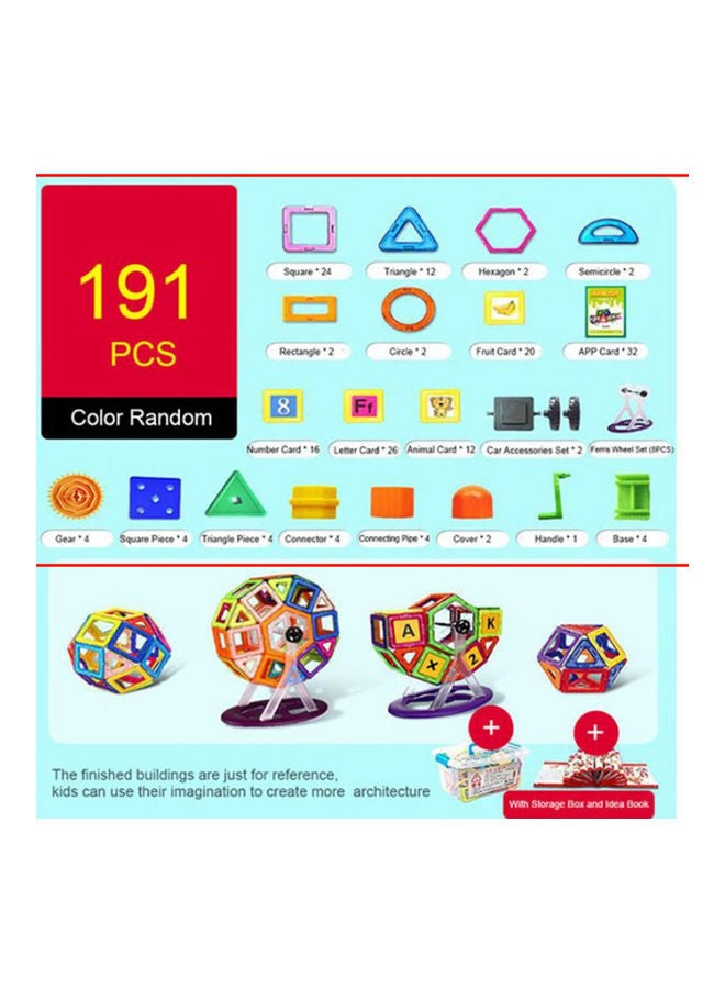 M026-toy 191-Piece Magnetic Blocks Building Toys Set 5_years