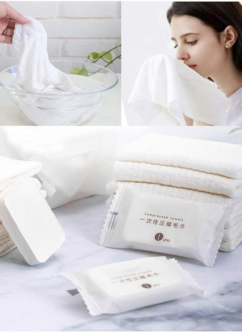 Premium Compressed Towel Tablet Wet and Dry Disposable Thicker Larger Essential Face Washcloths For Travel Camping Hiking Outdoor Sports Beyond Pure Cotton Home Beauty 20PCS