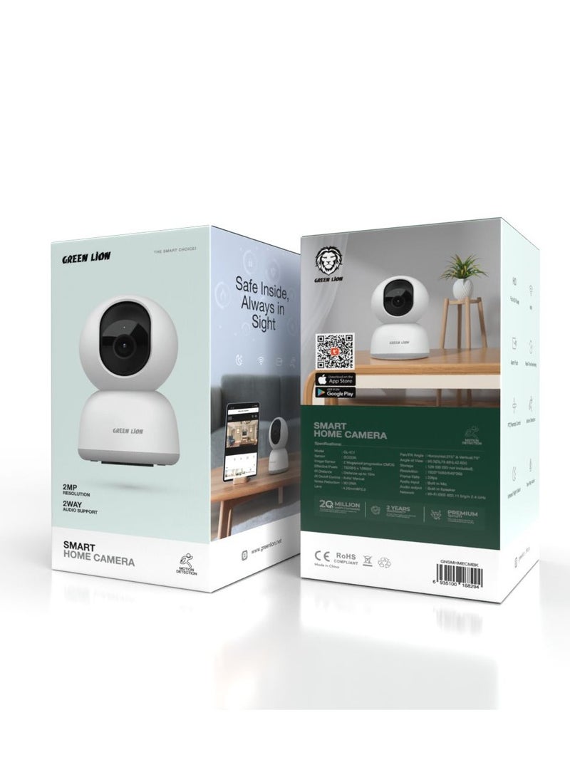 Smart Home Camera 2 Megapixel Progressive / 2 Way Audio Support / Motion Detection / Infrared Night Vision / Up To 10m IR Distance / 20 fps Frame Rate - White