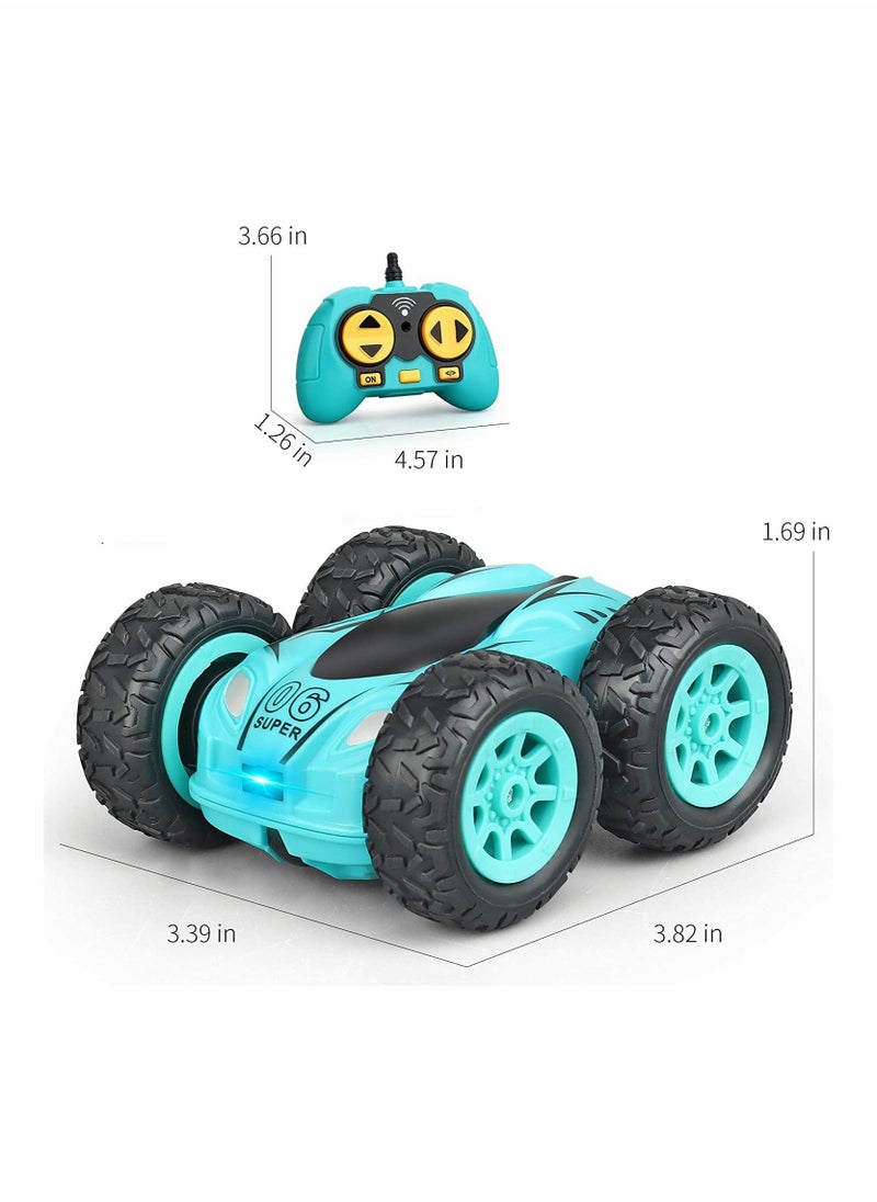 Mini Stunt RC Cars Toy 4WD 2.4Ghz Remote Control Car Double Sided Rotating Vehicles 360 Degree Roll Charging Fall Resistant Toy Car for Boys And Girls Birthday