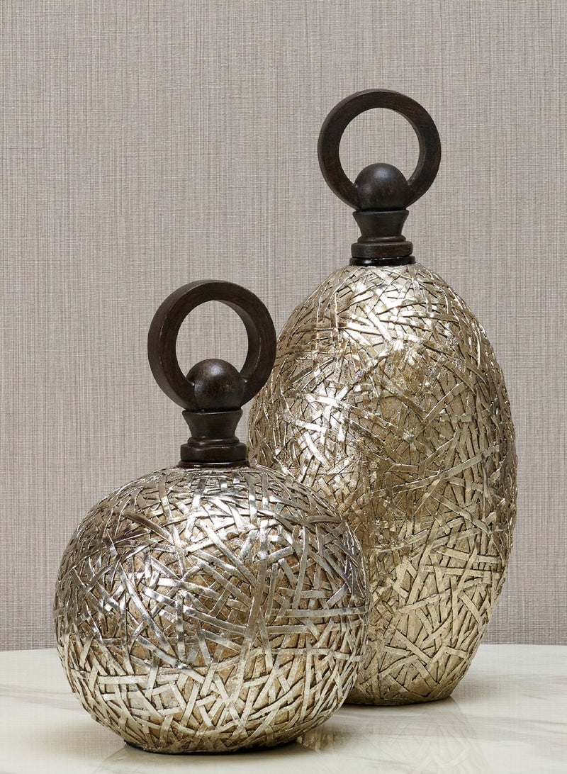 Tinsdale Set Of 2 Vases, Resin