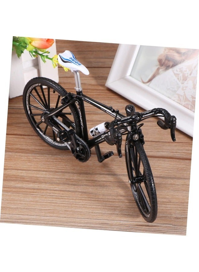 Vintage Decor Mini Bike Riding Bicycle Model Simulated Bicycles Mini Toys Tabletop Miniature Crafts Motorcycle Ornaments Decorations Nostalgic Kids Gift.