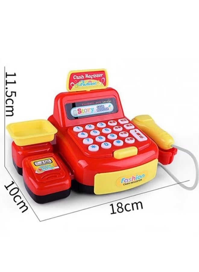 Electronic Cash Register Pretend Play Set 12 x 11 x 18cm