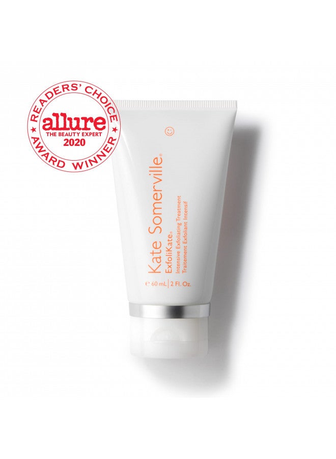 Kate Somerville ExfoliKate Intensive Exfoliating Treatment Salicylic Acid and Lactic Acid Super Facial Scrub Improves Texture and Pores, 2 Fl Oz