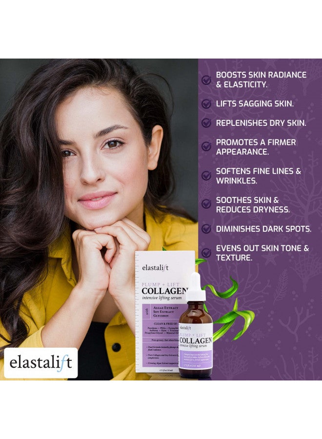 Elastalift Collagen Facial Serum Lifting, Plumping, & Firming Collagen Serum For Face Improves Elasticity, Evens Skin Tone, Plumps, & Lifts Sagging Skin, Non-Greasy Wrinkle Serum (1.75 Fl Oz)