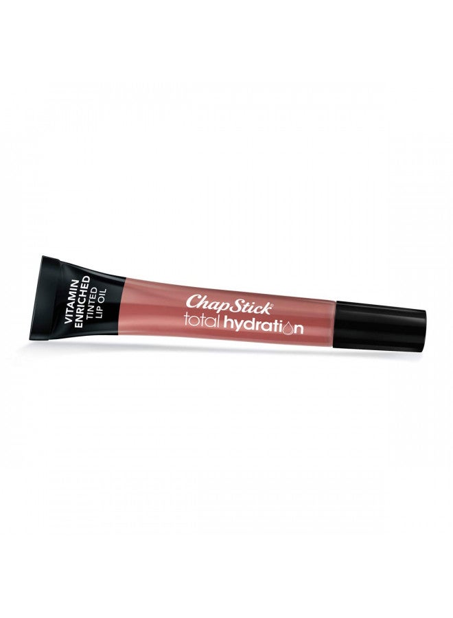 ChapStick Total Hydration Vitamin Enriched Blushed Bronze Tinted Lip Oil Tube, Lip Care - 0.24 Oz