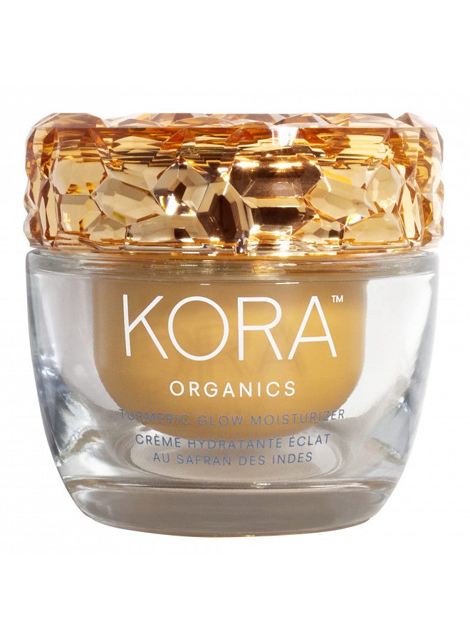 KORA Organics Turmeric Glow Moisturizer | Hydrate & Illuminate | Certified Organic | Cruelty Free | Refillable | 1.69 fl oz