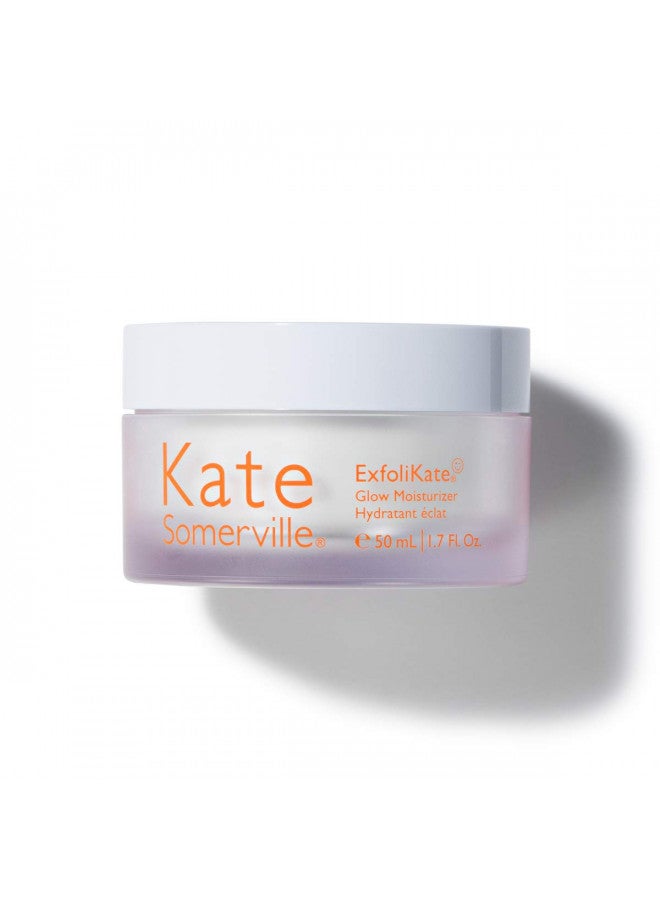 Kate Somerville ExfoliKate Glow Moisturizer Clinically Formulated Daily Face Cream Gently Exfoliating and Hydrating, 1.7 Fl Oz