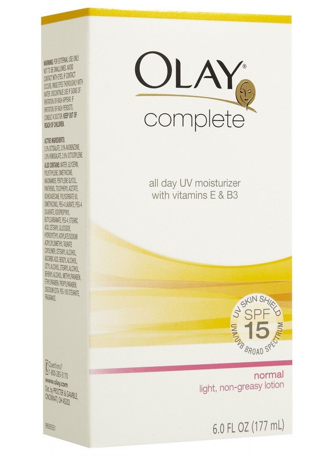 Olay Complete All Day UV Moisturizer, SPF 15, Normal Skin - 6 oz