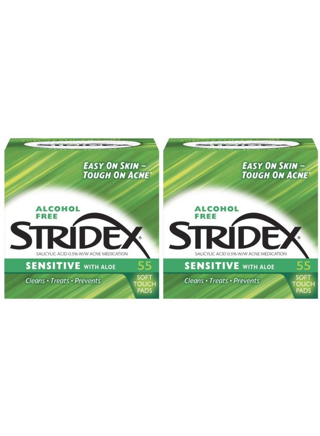 Stri-Dex Medicated Pads, Sensitive,2 Count