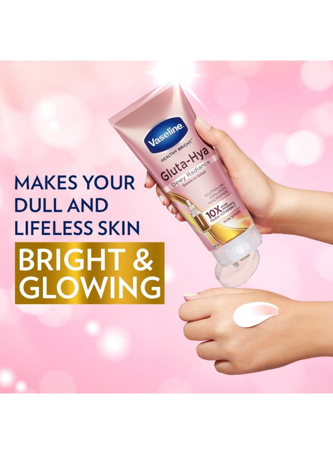 Vaseline Gluta-Hya Dewy Radiance, 200ml, Serum-In-Lotion, Boosted With GlutaGlow, for Visibly Brighter Skin from 1st Use