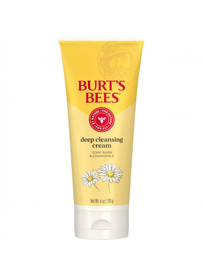 Burt's Bees Soap Bark and Chamomile Deep Cleansing Cream, 6 Ounces