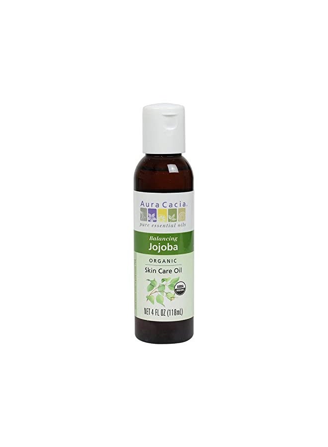 Aura Cacia Organic Jojoba Skin Care Oil, 4 fl. oz.