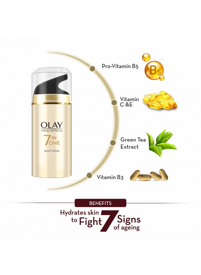 Olay Night Cream Total Effects 7 in 1, Night Cream, 50g