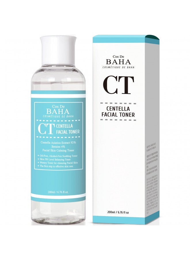 Centella Asiatica Soothing Calming Toner for Face/Neck - CICA Facial Lightweight Hydrate Boost Smooth, Daily Face Moisturizer, Silicone-Free, Fragrance-Free, 6.76 Fl Oz