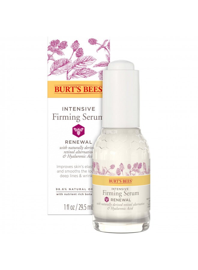 Burt's Bees Face Serum, Retinol Alternative, Facial Care with Hyaluronic Acid, Intensive Firming Skin Care, 1 Ounce