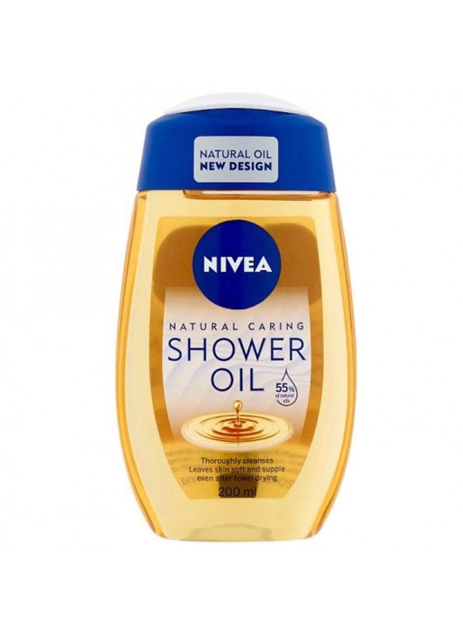 Nivea Shower Oil Natural Caring 200ml From Germany