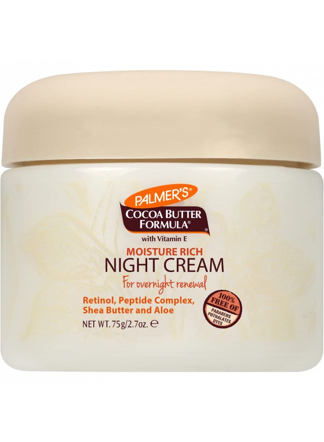 Palmer's Cocoa Butter Formula Moisture Rich Night Cream, 2.7 Ounces