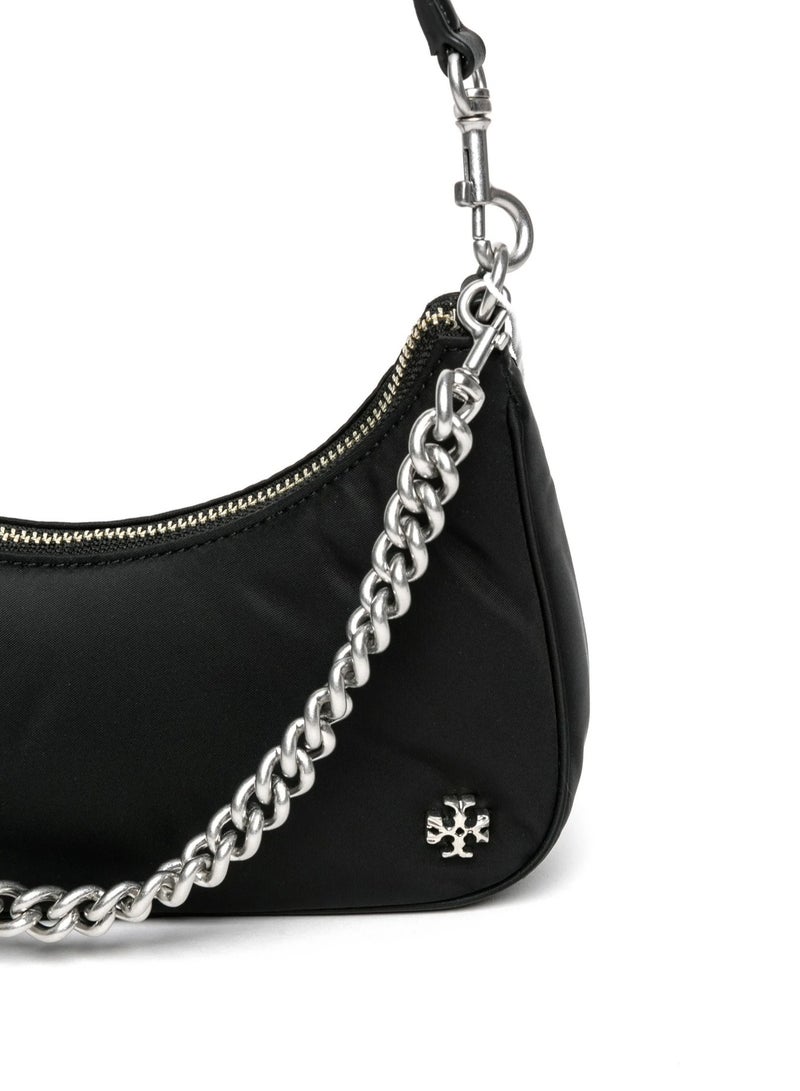 Tory Burch Mercer Chain Double Strap Nylon Underarm Bag Shoulder Bag