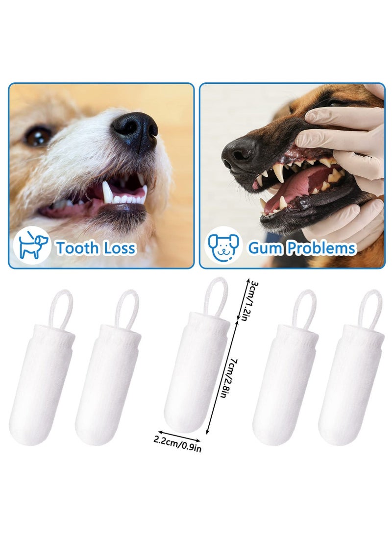 Dog Finger Toothbrush, 20 Pcs Microfiber Fingerbrush for Dogs Soft Finger Toothbrush Pet Dental Finger Brush for Dog Cat Teeth Cleaning Remove Plaque and Tartar