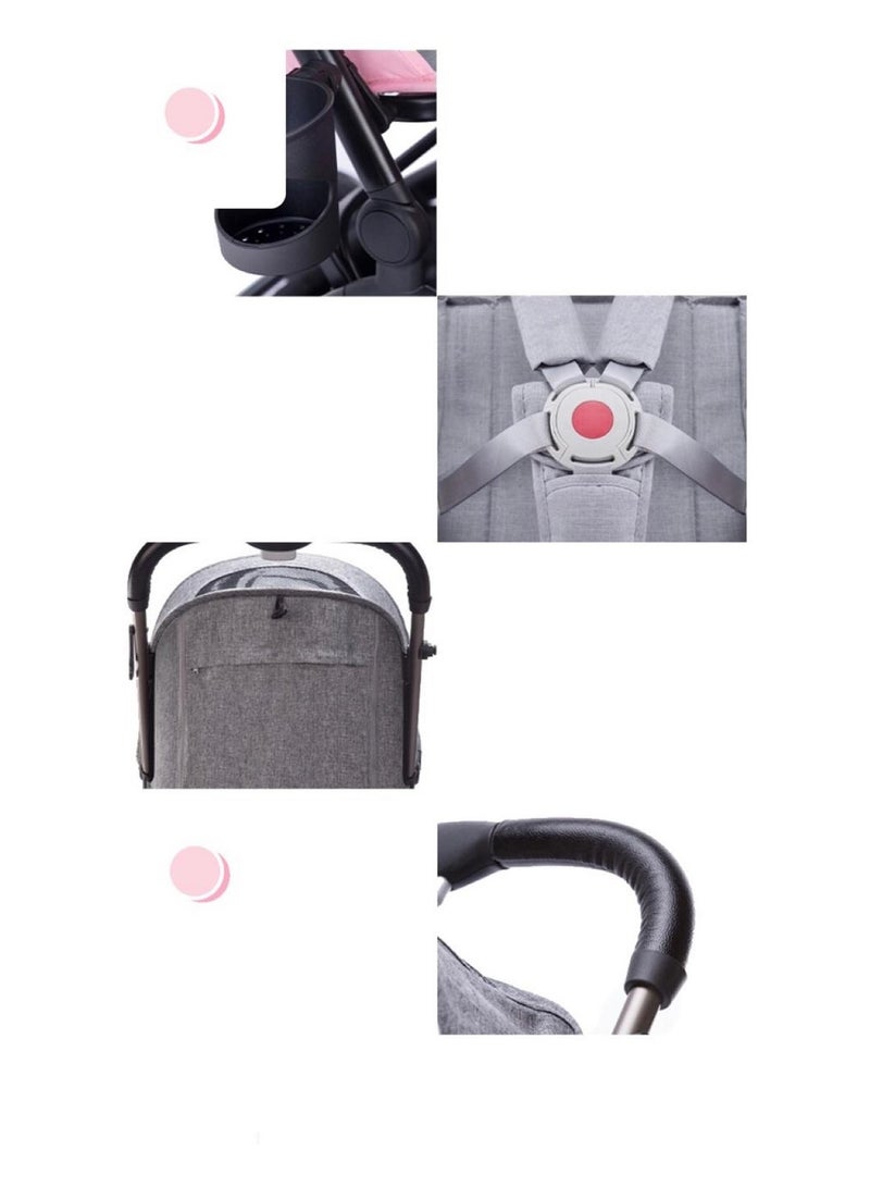 Pikkaboo Youbi Toddler German Travel System with New Born Attachment - Grey