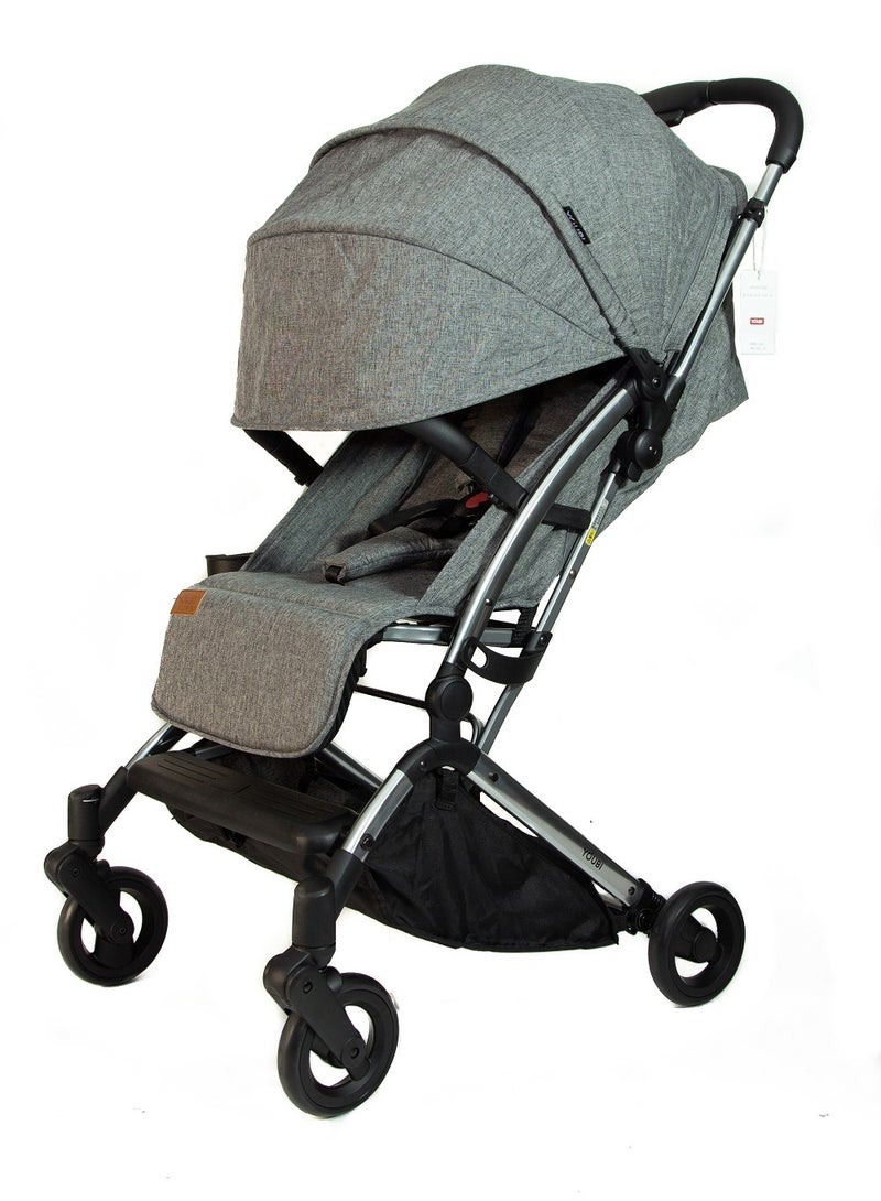 Pikkaboo Youbi Toddler German Travel System with New Born Attachment - Grey