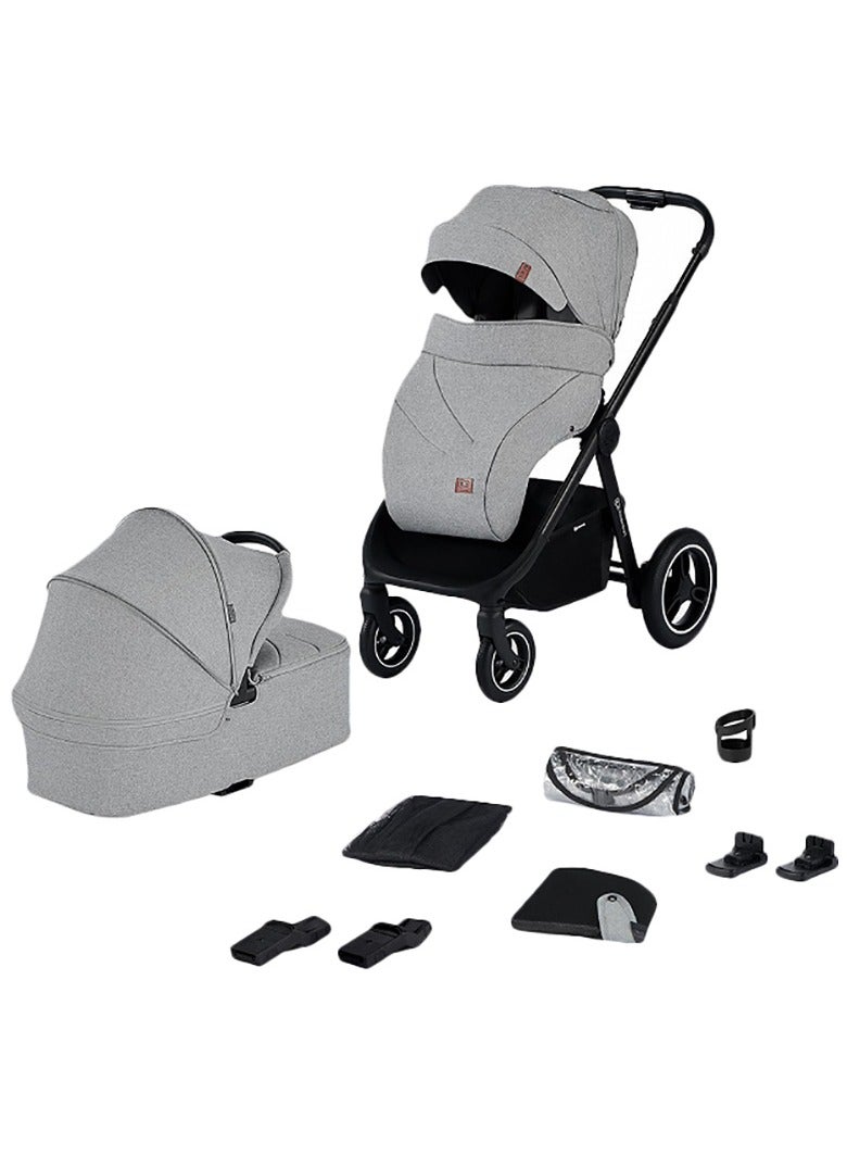 Kinderkraft - Everyday 2-in-1 Travel System -  Light Grey