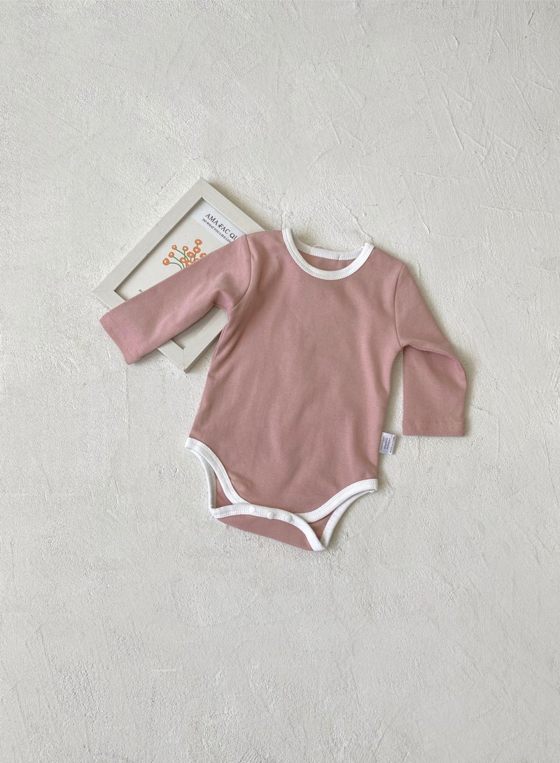 Baby Soft And Breathable Cotton Bodysuit + High Waist Pants Set