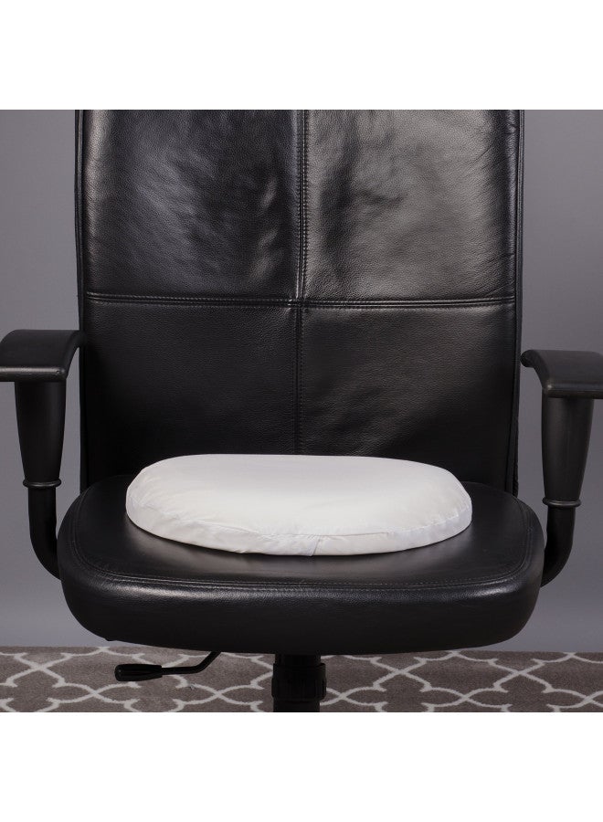 DMI Seat Cushion Donut Pillow and Chair Pillow for Tailbone Pain Relief, Hemorrhoids, Prostate, Pregnancy, Post Natal, Pressure Relief and Surgery, 16 x 13 x 3, White