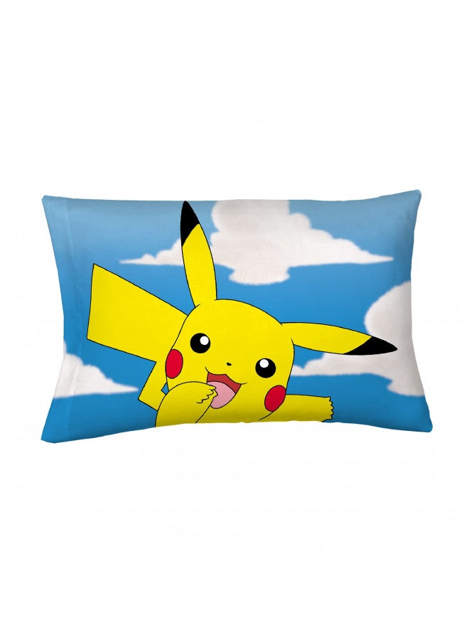 Franco Kids Bedding Super Soft Microfiber Reversible Pillowcase, 20 in x 30 in, Pokemon