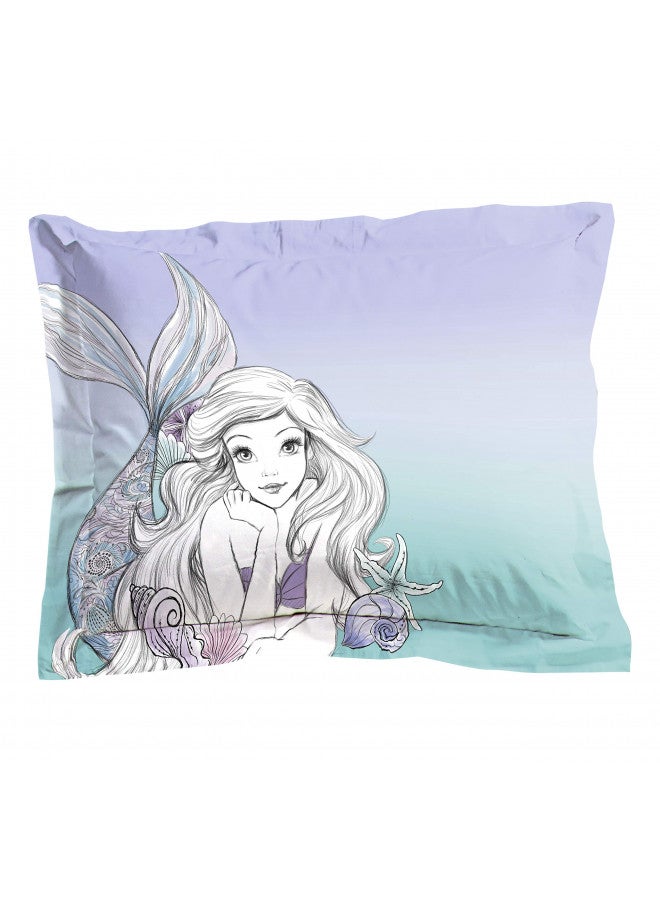 Jay Franco Disney The Little Mermaid Make A Splash 5 Piece Twin Bed Set - Includes Comforter & Sheet Set - Bedding Features Ariel - Super Soft Fade Resistant Microfiber - (Official Disney Product)...