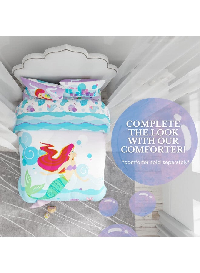 Franco The Little Mermaid Ariel Kids Bedding Super Soft Microfiber Twin Sheet Set (Official Licensed Disney Product)