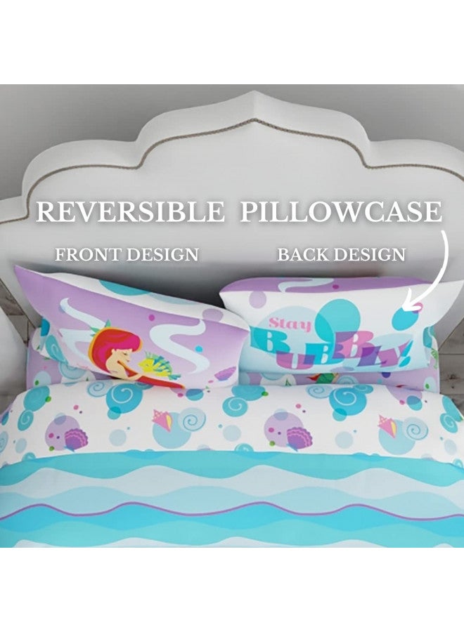 Franco The Little Mermaid Ariel Kids Bedding Super Soft Microfiber Twin Sheet Set (Official Licensed Disney Product)