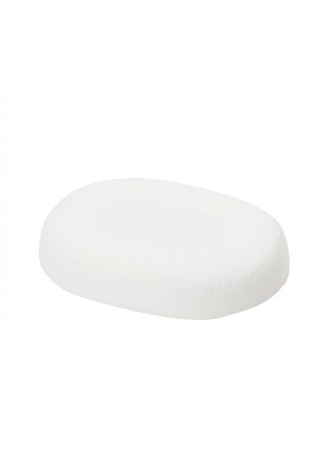 DMI Seat Cushion Donut Pillow and Chair Pillow for Tailbone Pain Relief, Hemorrhoids, Prostate, Pregnancy, Post Natal, Pressure Relief and Surgery, 18 x 15 x 3, White