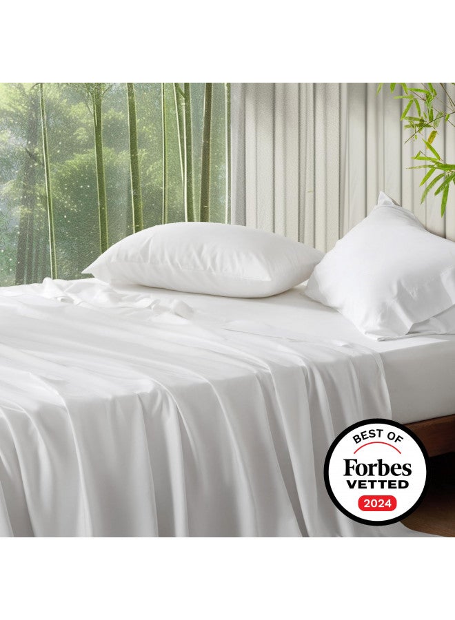 Bedsure California King Sheet Sets, Cooling Sheets, Rayon Derived from Bamboo, Deep Pocket Up to 16