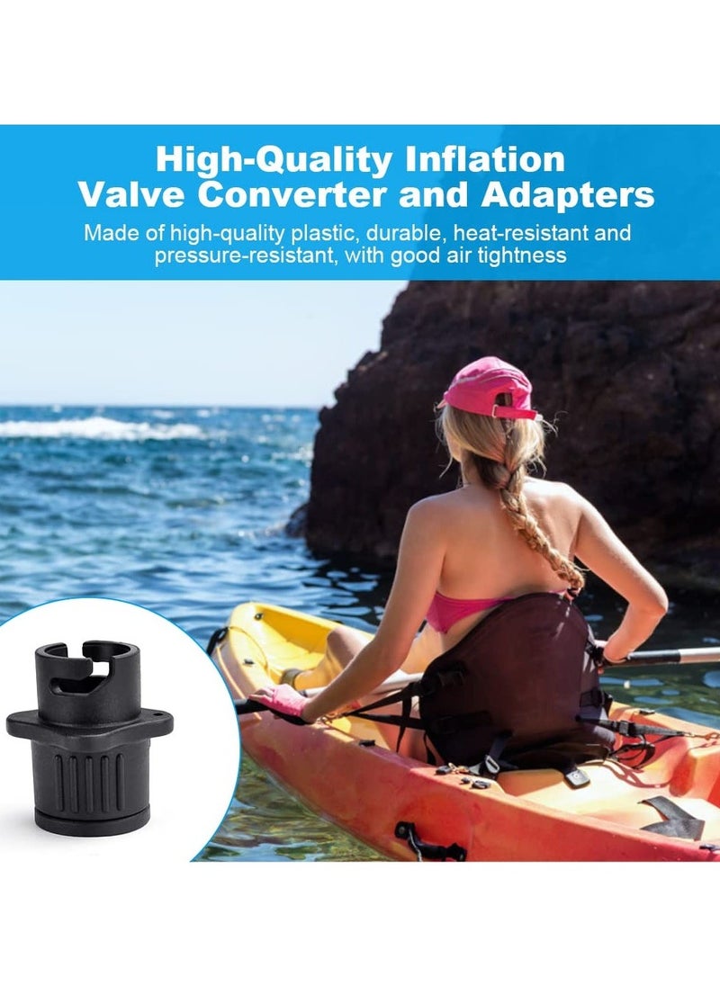 5 Pcs Inflatable Boat Air Pump Adaptors, Multifunctional Air Pump Converter Kit, Standard Conventional Air Pump for Kayak, Stand Up Paddle Board, Inflatable Bed, Inflatable Dinghy