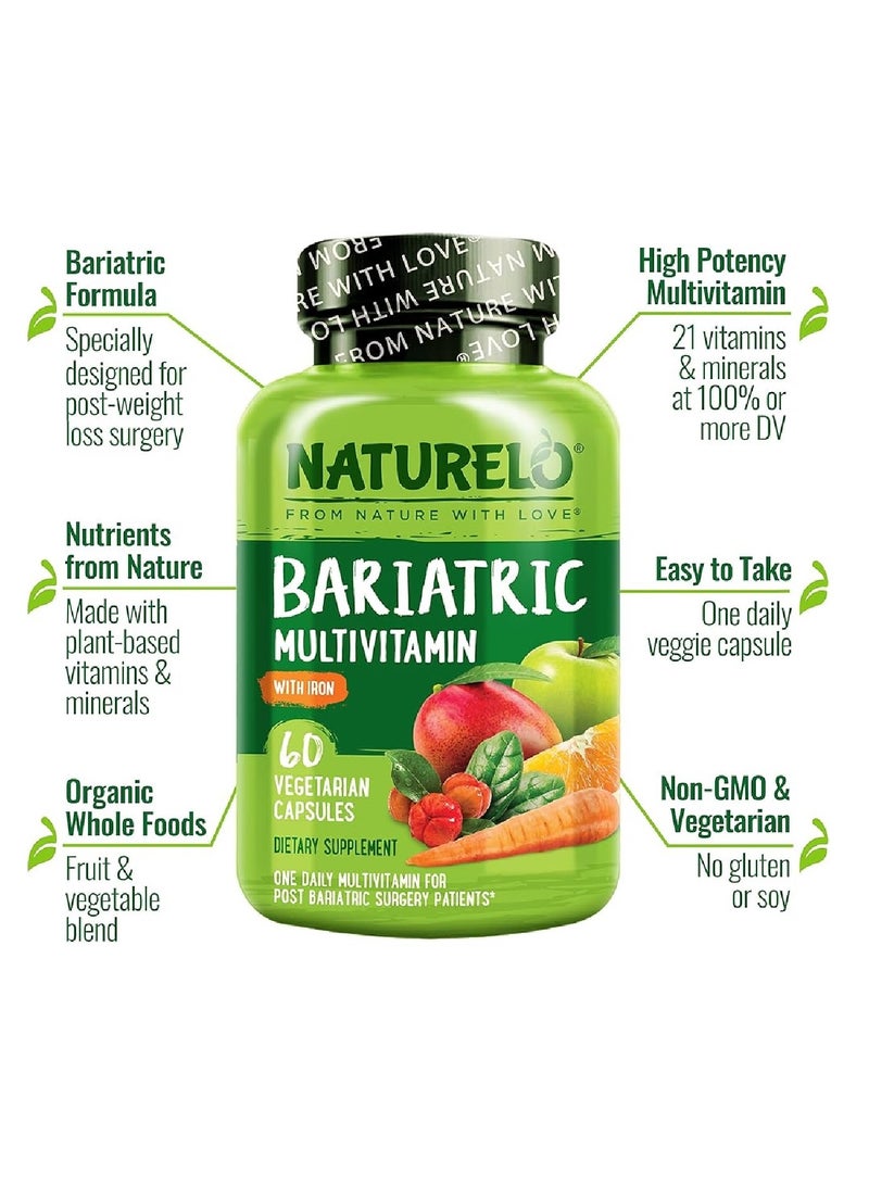 Bariatric Multivitamin With Iron 60 Vegetarian Capsules