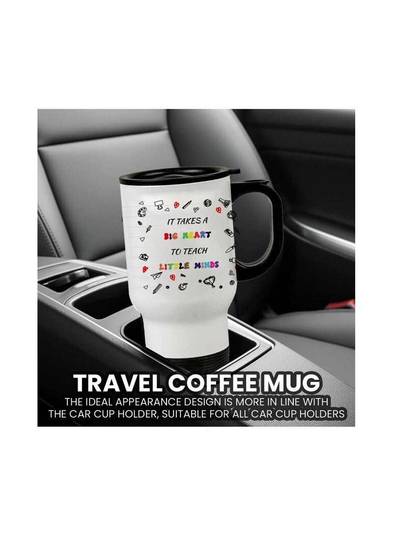 Teachers Appreciation Gift-Stainless Steel Travel Mug World Teachers Day-Teachers Day Gifts-Thank You Teachers Day Gift Idea-Celebrate Teachers Day With This Travel Mug-14 oz