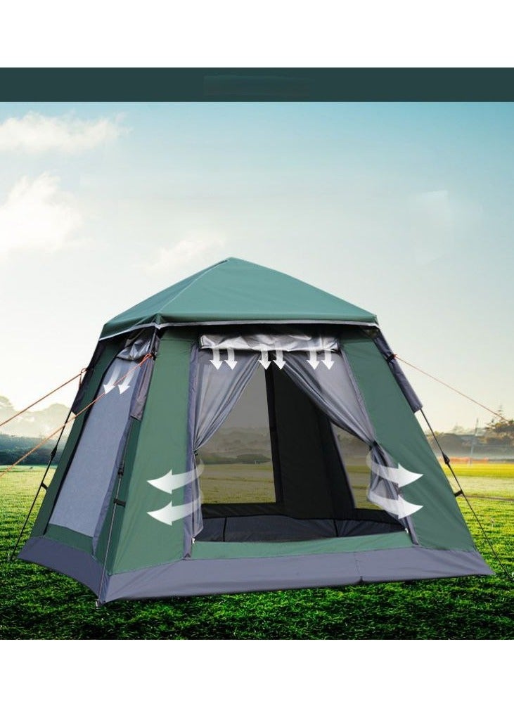 Automatic Camping Tent For 4-5 Persons Large Space 3 Season Outdoor Waterproof Family Travel Tent