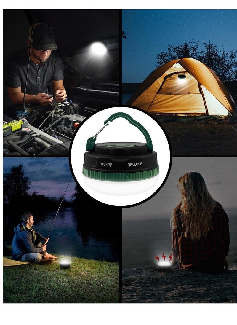 Camping Light, 5 Modes Portable Bright Camping Tent Lights, Suitable for Tent Outdoor Hiking Fishing, Battery Powered (3 AA Batteries Included)