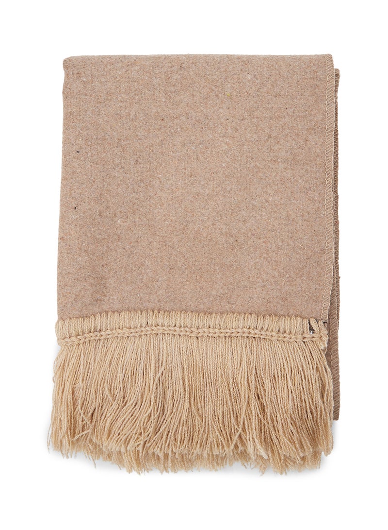 Solid Wool Scarf Camel