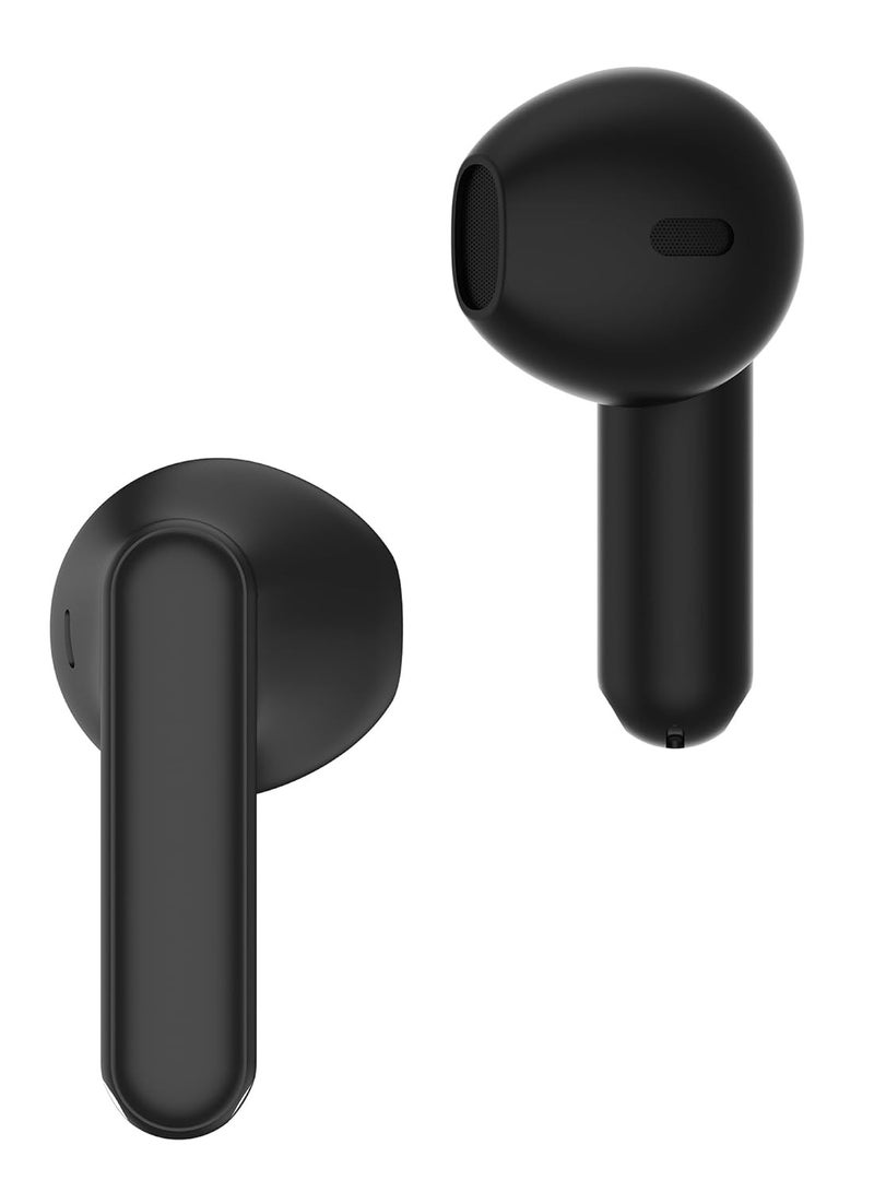 Buds T01 Truly Wireless Earbuds, AI ENC for Calls, 13mm Dynamic Bass Driver, 28Hrs Battery Bluetooth V5.4, Google Fast Pair Black