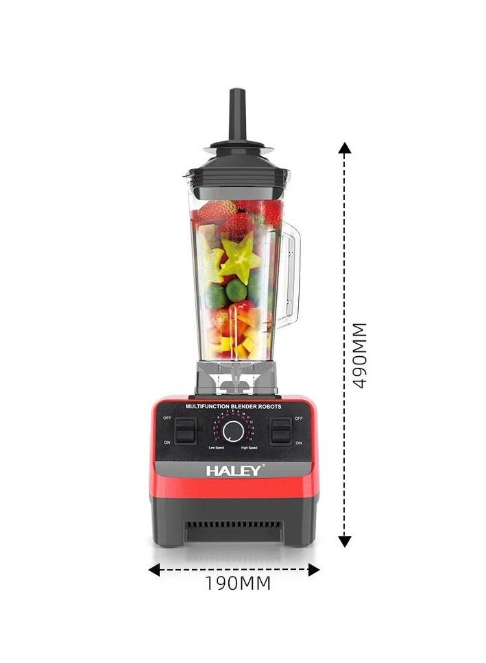 Wtrtr HALEY 2.5L Jar Blender Heavy Duty Commercial Electric Mixer Blender, Professional Grade Blender, Heavy Duty Blender (RED) With 2 Years Warranty