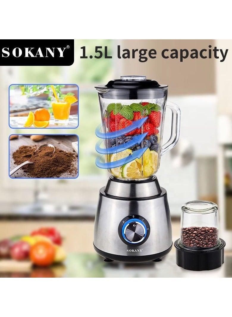 Sokany blender two in one juice blender fruit and vegetable blender non-slip rubber foot blender SK-155