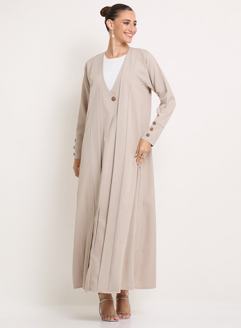 Elegant Buttons Abaya