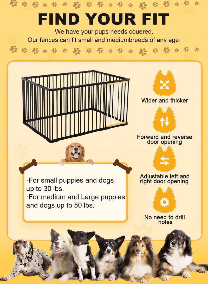 Dog Fence Indoor Cage for Dogs,Portable Yard Fence Playpen Indoor Isolation Barrier,Foldable 10 Panels Dog Pen 26.8