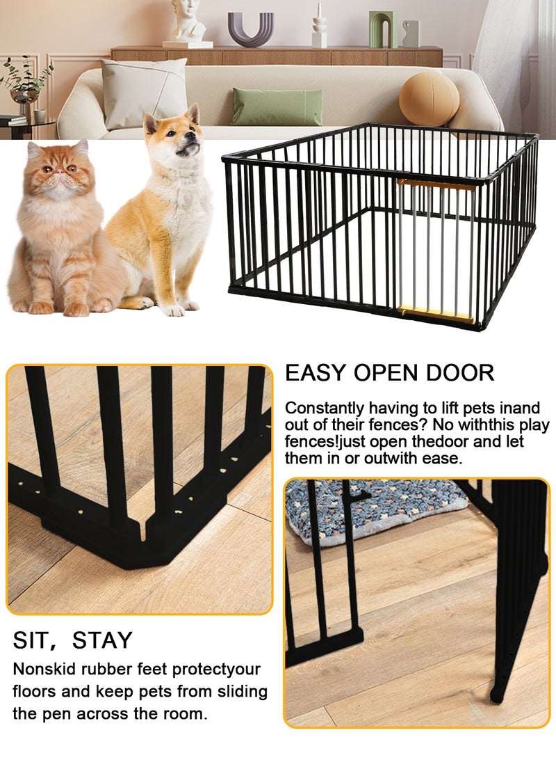 Dog Fence Indoor Cage for Dogs,Portable Yard Fence Playpen Indoor Isolation Barrier,Foldable 10 Panels Dog Pen 26.8