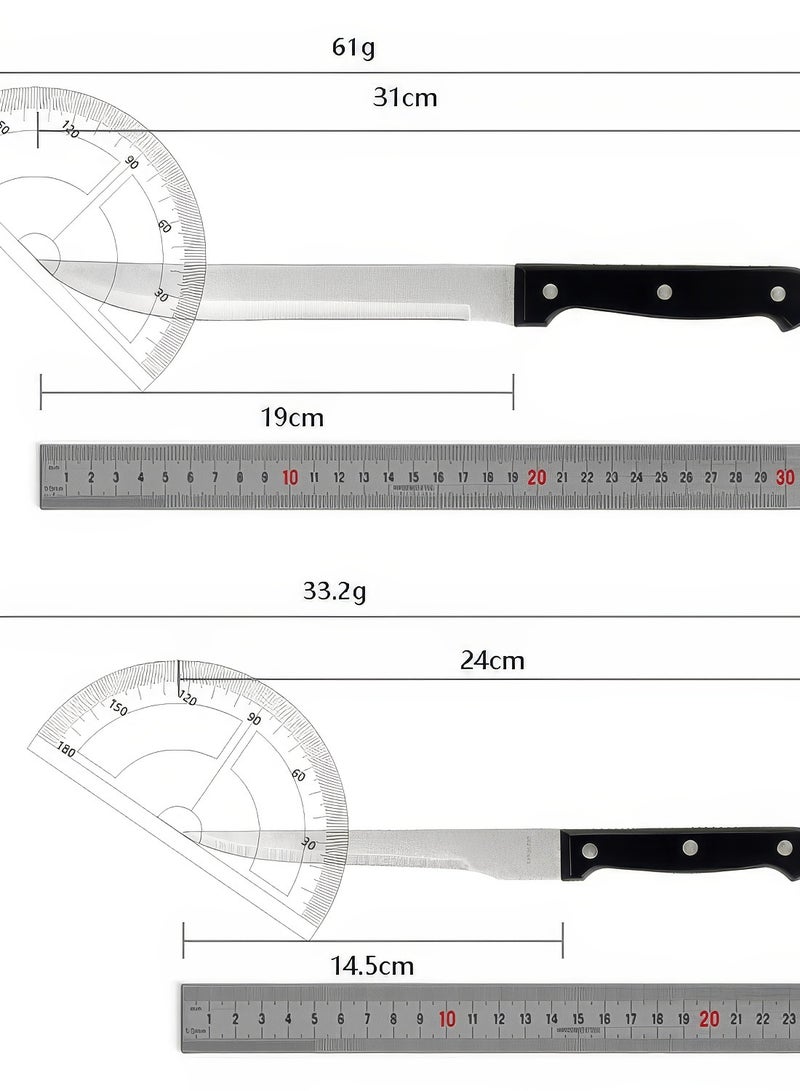 Premium Quality 14-Piece Knife Set with Block, Razor-Sharp, Lightweight and Strong, Dishwasher Safe