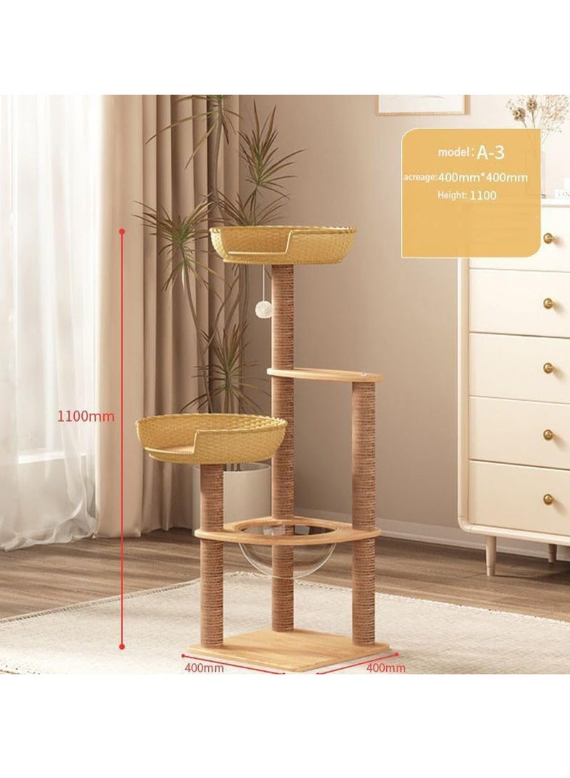 Cat Tree with Sisal Scratching Posts Cat Play House Large Multi Level and Rest Place Tower for Cats